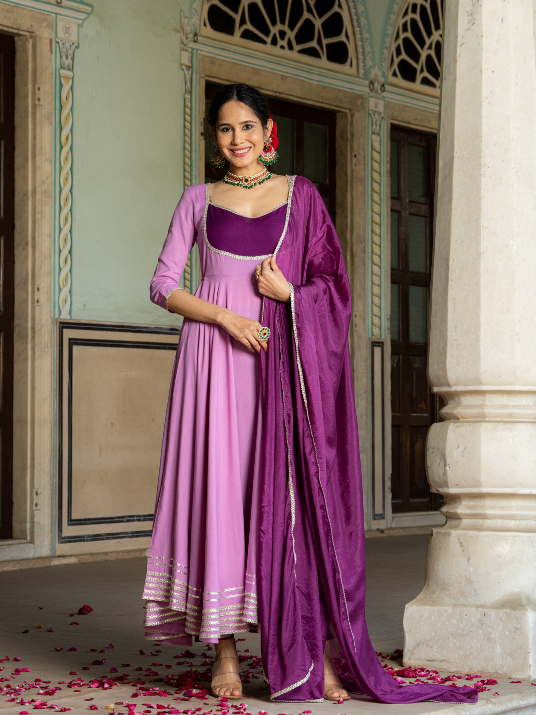 LILAC LACE OPULENCE SUIT SET