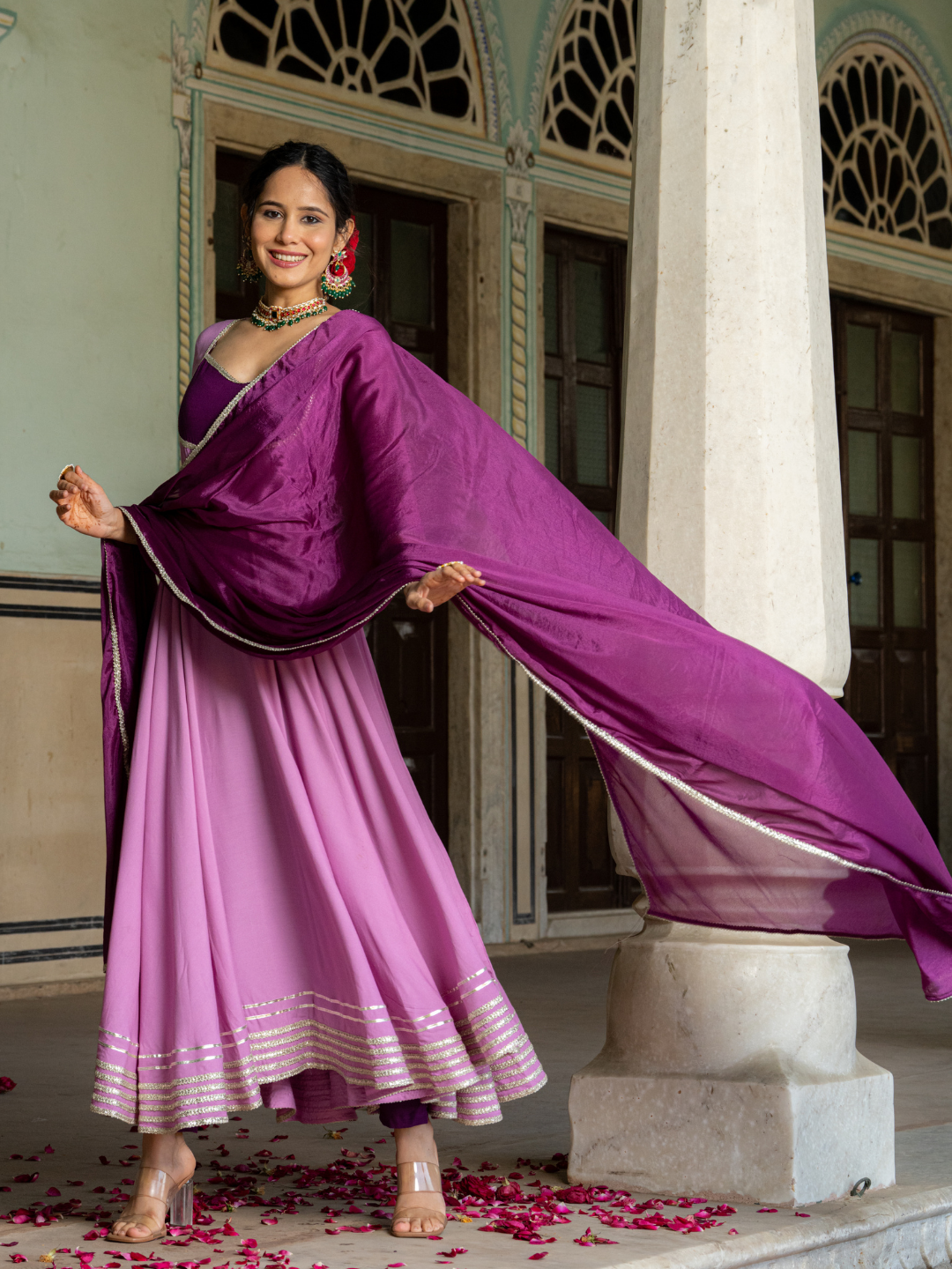 LILAC LACE OPULENCE SUIT SET