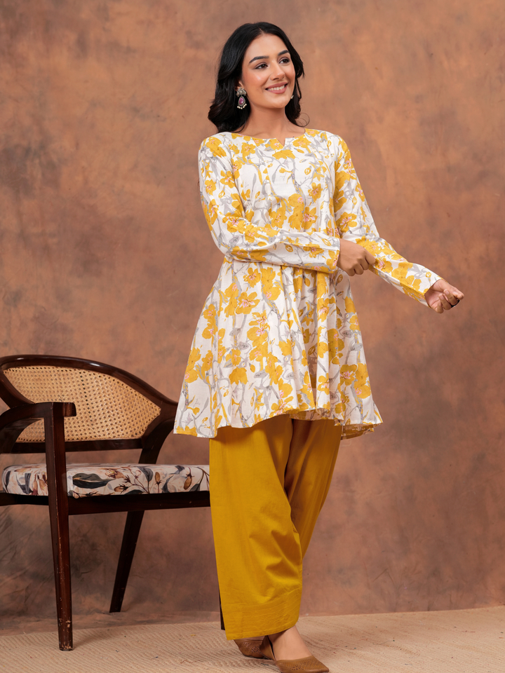 MARIGOLD ANARKALI FARSI SET