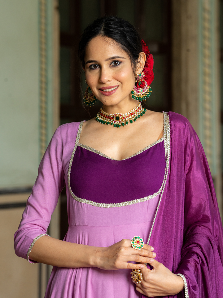 LILAC LACE OPULENCE SUIT SET