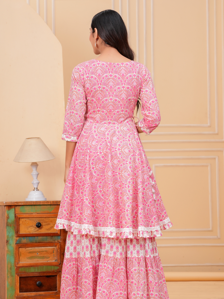 PHOOLPARI LACE SHARARA SET