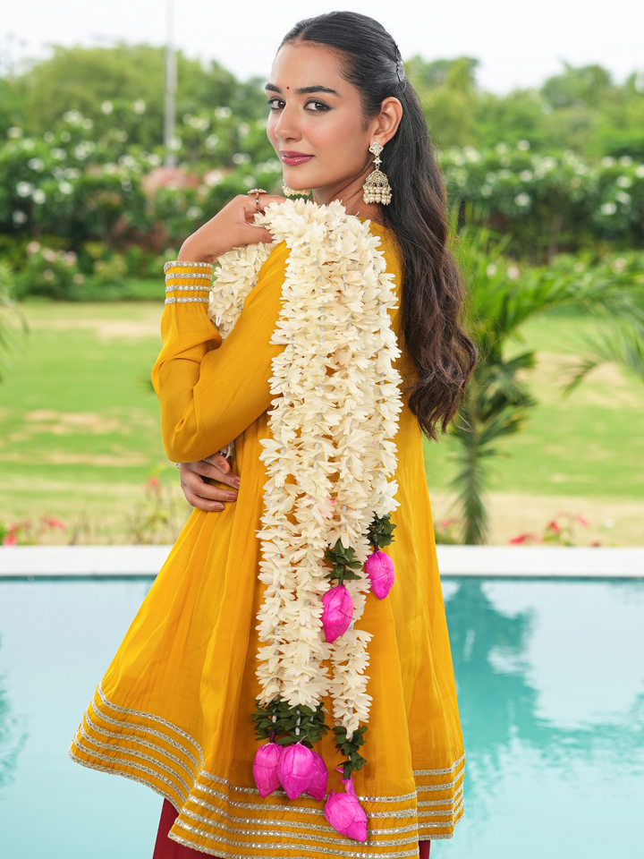 KESARIKA MUL CHANDERI FARSI SET