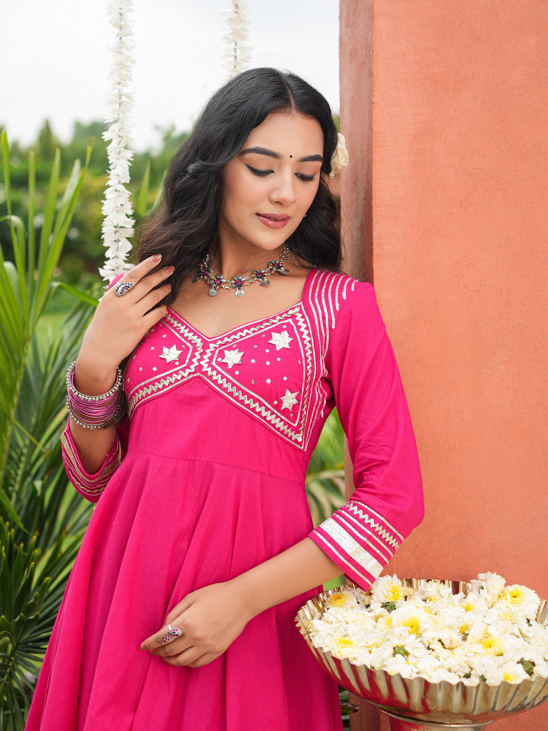 AANGI RANI GOTA ANARKALI SET