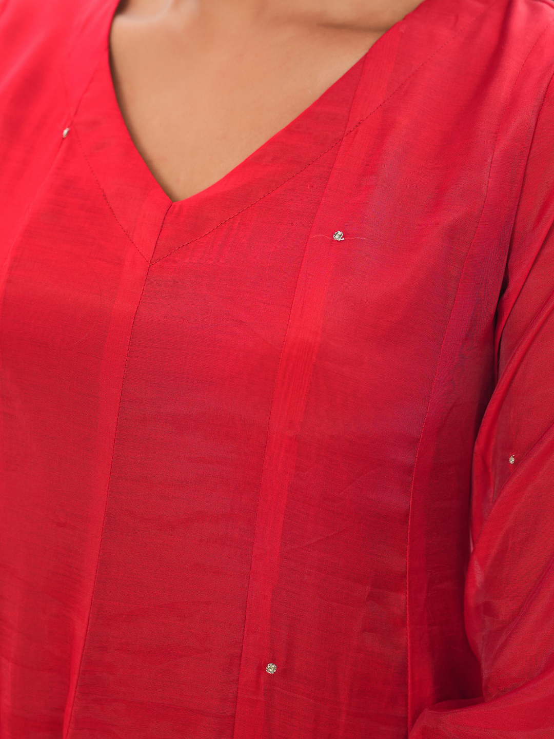 SURKH MEHER ZARI ANARKALI SET